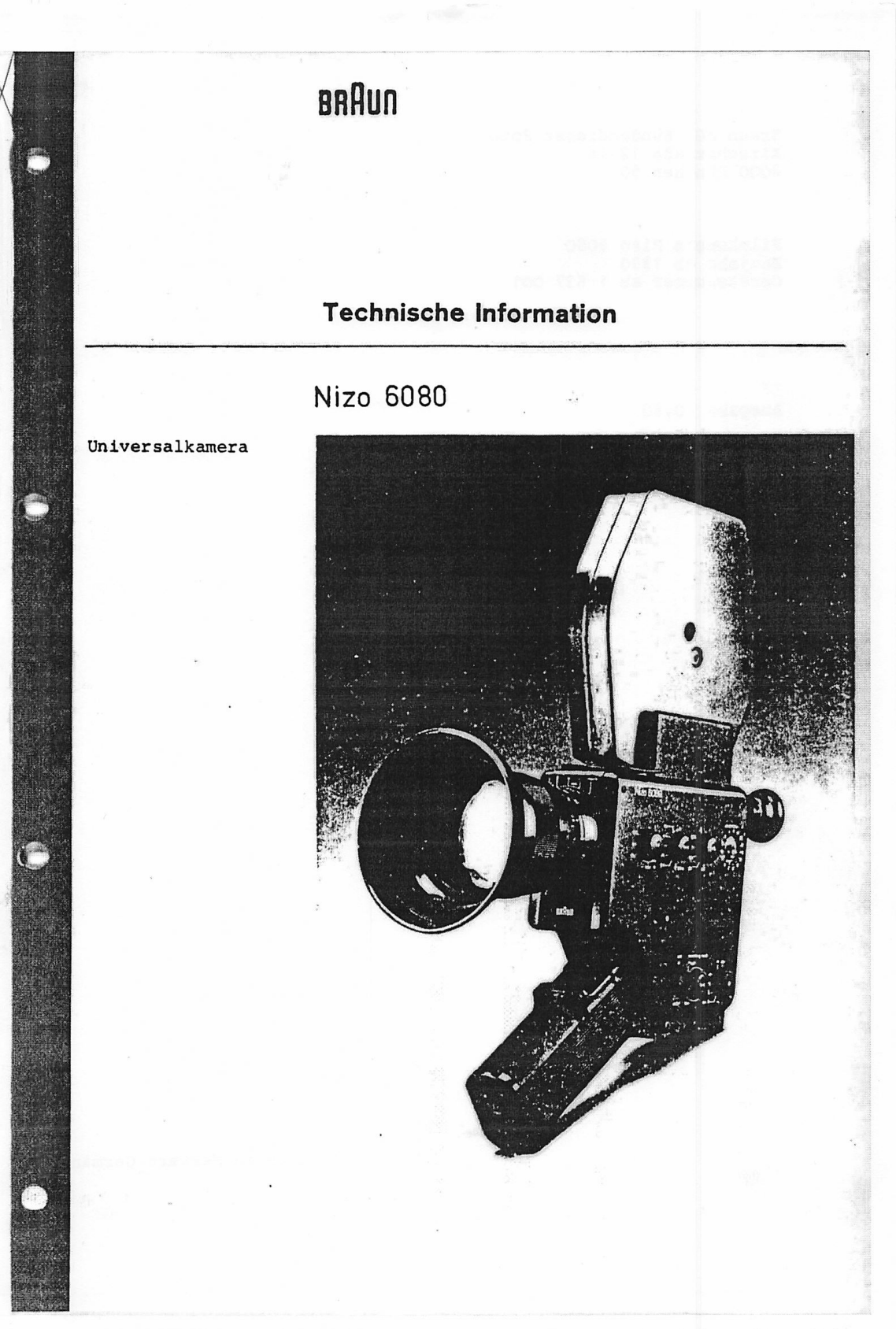 NIZO6080 service manual